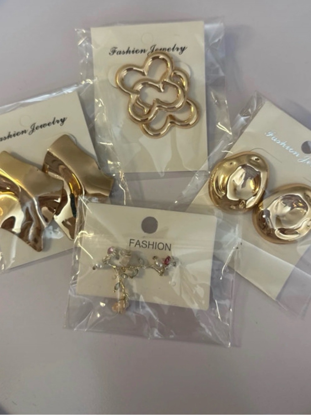 Fashion Jewelry Rose Gold Earring Set - Mixed Styles - Picture 2 of 2